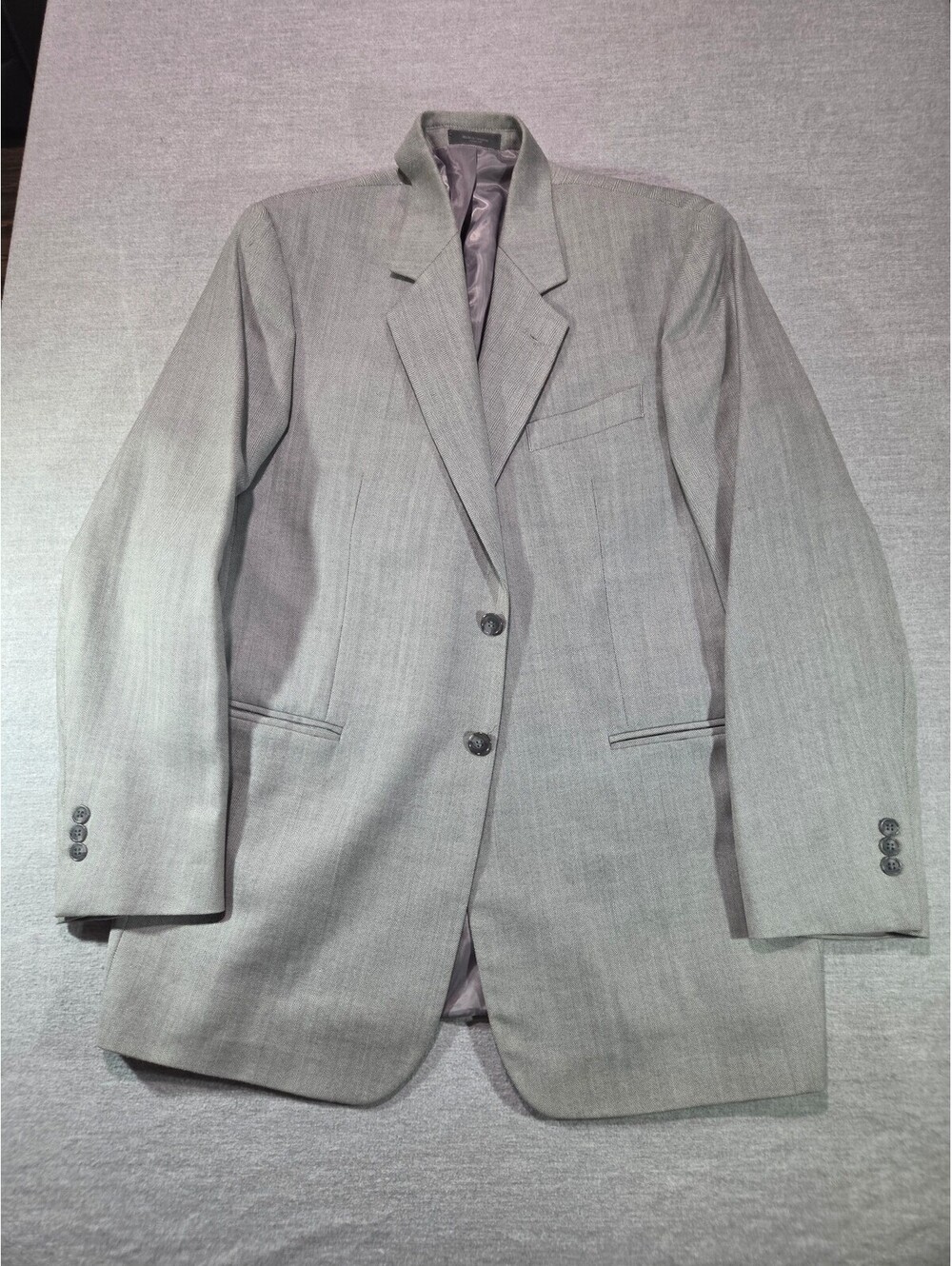 Daniel Gray light gray herringbone blazer